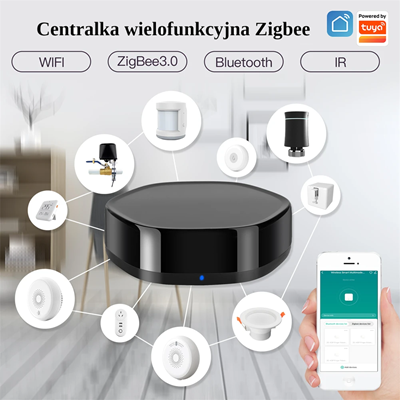 Centralka wielofunkcyjna Zigbee zarządzająca urządzeniami inteligentnego domu